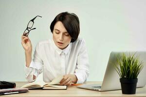 Businesswoman at the desk Secretary executive Studio Lifestyle photo