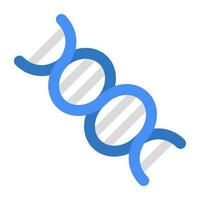 DNa icon in flat design vector