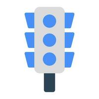 An icon design of traffic lights vector