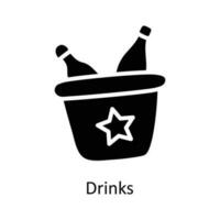 Drinks vector Solid Icon Design illustration. Christmas Symbol on White background EPS 10 File