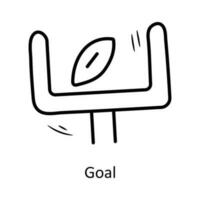 Goal vector outline Icon Design illustration. Olympic Symbol on White background EPS 10 File