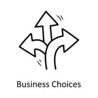 Business Choices  vector outline Icon Design illustration. Business Symbol on White background EPS 10 File