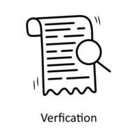 verification  vector outline Icon Design illustration. Business Symbol on White background EPS 10 File