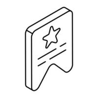 Premium download icon of bookmark vector