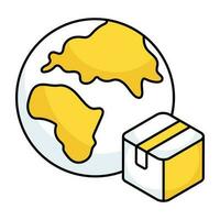 A perfect design icon of global delivery vector