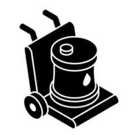 Premium download icon of oil barrel vector