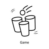 Game vector outline Icon Design illustration. Party and Celebrate Symbol on White background EPS 10 File