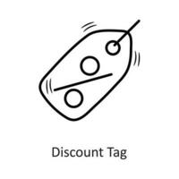 Discount Tag vector outline Icon Design illustration. New Year Symbol on White background EPS 10 File