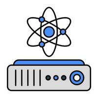 Ab icon design of science vector