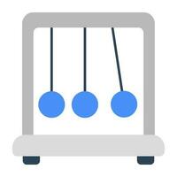 An editable design icon of newton's cradle vector