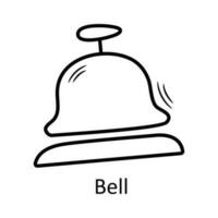 Bell vector outline Icon Design illustration. Travel Symbol on White background EPS 10 File