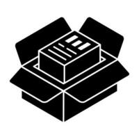 A creative design icon business report vector