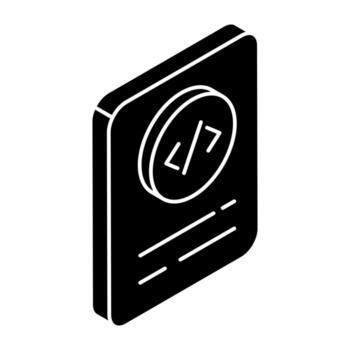 moderno diseño icono de codificación archivo vector