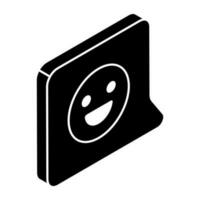 A unique design icon of customer feedback vector