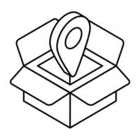 Modern design icon of parcel tracking vector