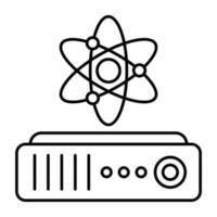 Ab icon design of science vector