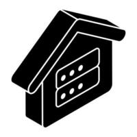 A unique design icon of server room vector