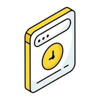 Trendy design icon of web timer vector