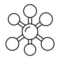 Modern design icon of topology vector