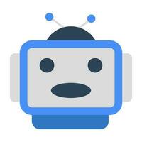 An icon design of talk bot vector