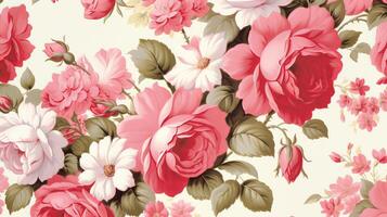 Rose flower background. Illustration photo