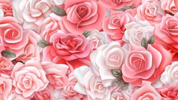 Rose flower background. Illustration photo