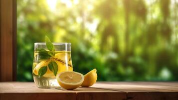 Glass of lemonade. Illustration photo