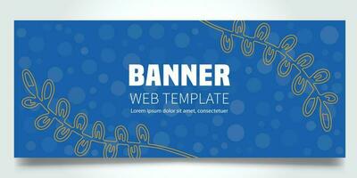 Web banner template design vector