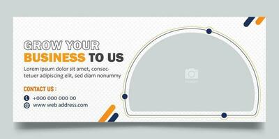 Web banner template design vector