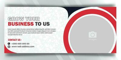 Web banner template design vector