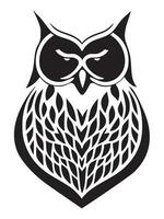 Minimalist Owl Silhouette vector