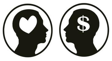 Love Man Money Man Silhouette vector