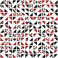 Black and Red Triangle Pattern vector