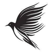 Abstract Flying Bird Silhouette vector