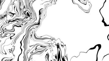 Background with marble texture. Abstract painting mix stains. Black and white liquid paint that flows. vector