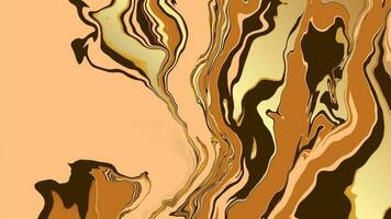 Background with marble texture. Abstract painting mix stains. Gold, beige and brown liquid paint that flows. vector