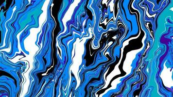 Background with marble texture. Abstract painting mix stains. Blue, black and white liquid paint that flows. vector