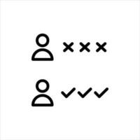 ballot in flat design style vector