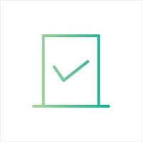 checkmark in flat design style vector
