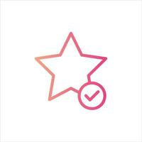 favorite in flat design style vector