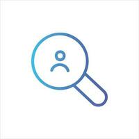 search in flat design style vector