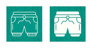 icono de vector de pantalones cortos