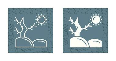 sun and tree vector Icon