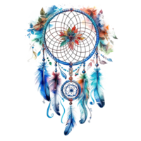 Watercolor dream catcher. Illustration png