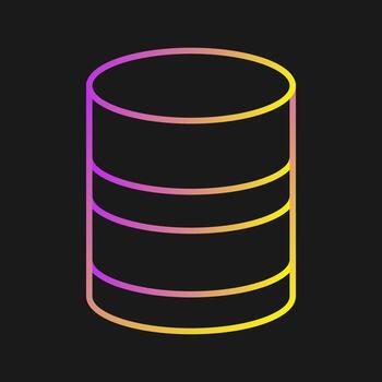 icono de vector de base de datos