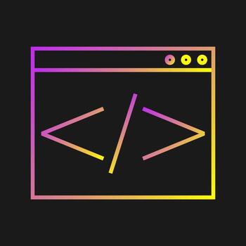 Html Coding Vector Icon