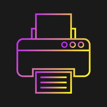 icono de vector de impresora