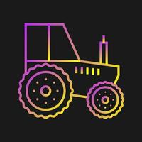 icono de vector de tractor