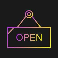 Open Tag Vector Icon