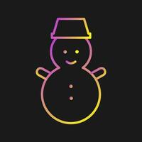 Snowman Vector Icon